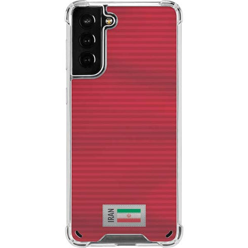 Iran Soccer Flag Galaxy S21 Plus 5G Clear Case